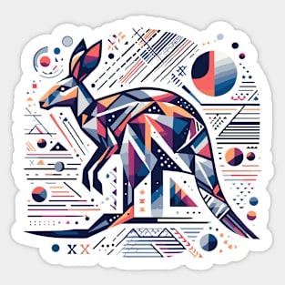 Abstract Animal Kangaroo 1 Sticker